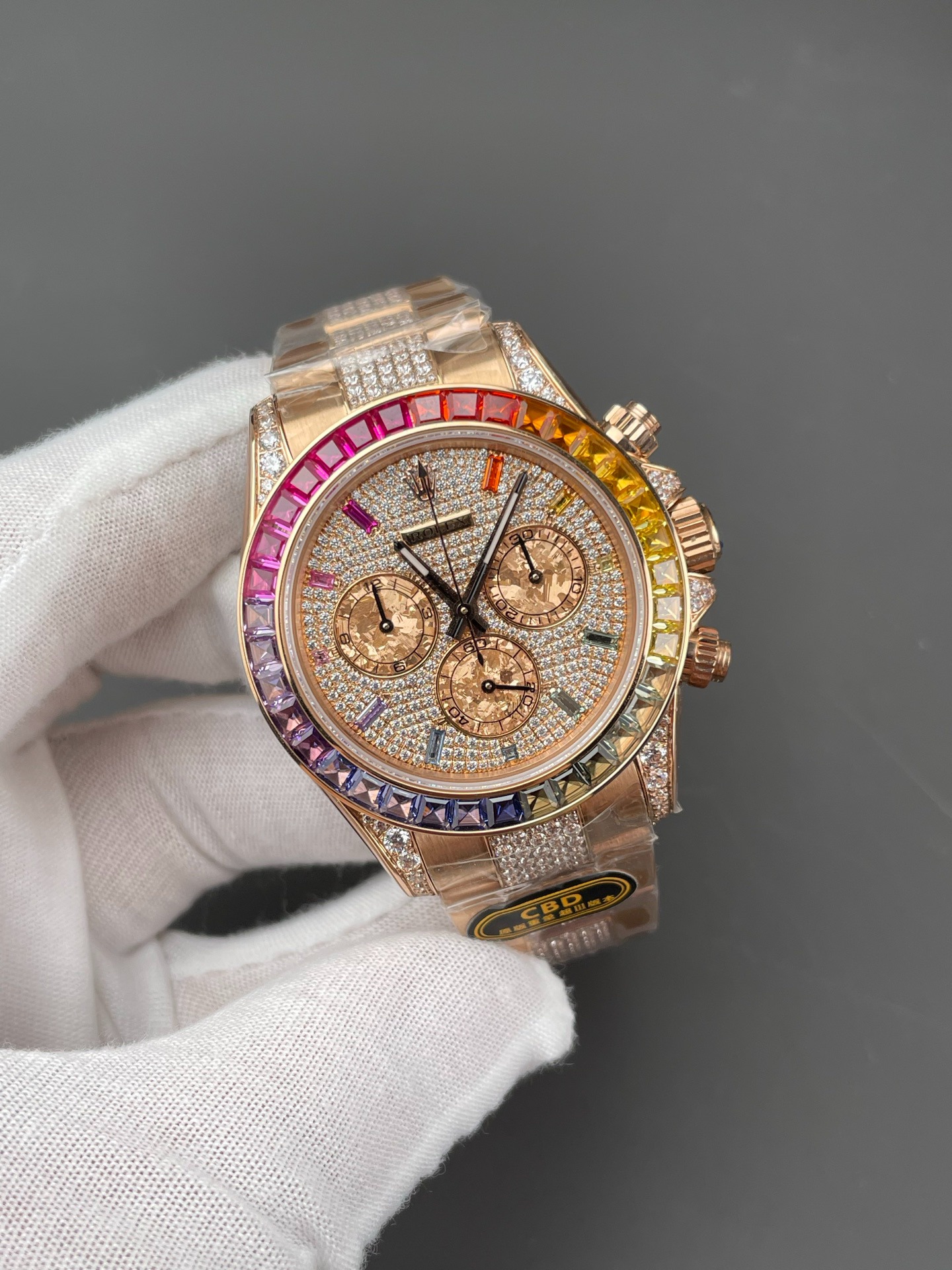 Daytona Rainbow · Rose Gold · Coloured Sapphires 3